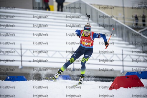 08.01.2022, xkvx, Biathlon IBU World Cup Oberhof, Mixed Relay, v.l. Dzinara Alimbekava (Belarus) in aktion / in action competes