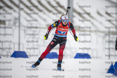 08.01.2022, xkvx, Biathlon IBU World Cup Oberhof, Mixed Relay, v.l. Marte Olsbu Roeiseland (Norway) in aktion / in action competes