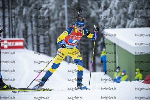 08.01.2022, xkvx, Biathlon IBU World Cup Oberhof, Mixed Relay, v.l. Elvira Oeberg (Sweden) in aktion / in action competes