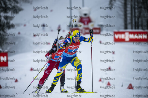 08.01.2022, xkvx, Biathlon IBU World Cup Oberhof, Mixed Relay, v.l. Yuliia Dzhima (Ukraine) in aktion / in action competes