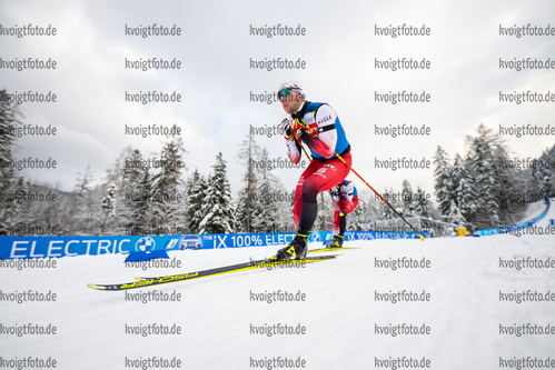 11.01.2022, xkvx, Biathlon IBU World Cup Ruhpolding, Training Women and Men, v.l. David Komatz (Austria) in aktion / in action competes