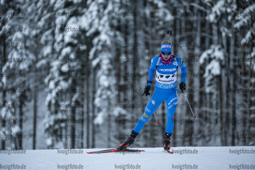 12.01.2022, xkvx, Biathlon IBU World Cup Ruhpolding, Sprint Women, v.l. Michela Carrara (Italy) in aktion / in action competes