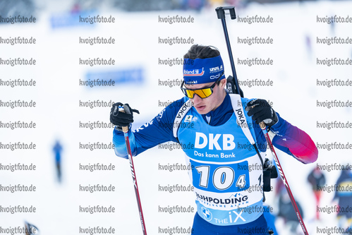 15.01.2022, xkvx, Biathlon IBU World Cup Ruhpolding, Relay Men, v.l. Niklas Hartweg (Switzerland) in aktion / in action competes