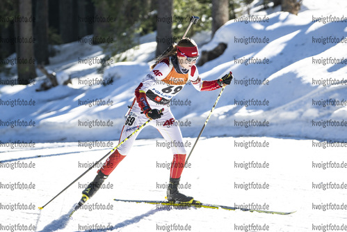 15.01.2022, xsoex, Biathlon IBU Junior Cup Pokljuka, Sprint Women, v.l. Wiktoria Celczynska (Poland) in aktion / in action competes