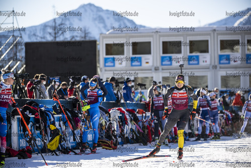 19.01.2022, xkvx, Biathlon IBU World Cup Anterselva, Training Women and Men, v.l. Dorothea Wierer (Italy) in aktion / in action competes