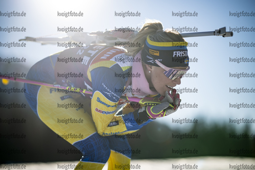 19.01.2022, xkvx, Biathlon IBU World Cup Anterselva, Training Women and Men, v.l. Ingela Andersson (Sweden) in aktion / in action competes