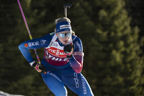 19.01.2022, xkvx, Biathlon IBU World Cup Anterselva, Training Women and Men, v.l. Amy Baserga (Switzerland) in aktion / in action competes