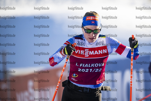 19.01.2022, xkvx, Biathlon IBU World Cup Anterselva, Training Women and Men, v.l. Ivona Fialkova (Slovakia) in aktion / in action competes
