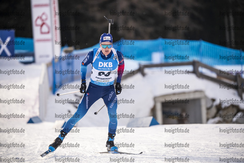 20.01.2022, xkvx, Biathlon IBU World Cup Anterselva, Individual Men, v.l. Jeremy Finello (Switzerland) in aktion / in action competes