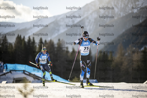 20.01.2022, xkvx, Biathlon IBU World Cup Anterselva, Individual Men, v.l. Raido Raenkel (Estonia) in aktion / in action competes