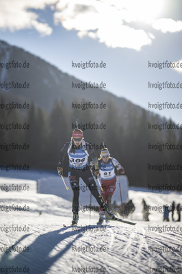 21.01.2022, xkvx, Biathlon IBU World Cup Anterselva, Individual Women, v.l. Juliane Fruehwirt (Germany) in aktion / in action competes