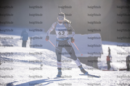 21.01.2022, xkvx, Biathlon IBU World Cup Anterselva, Individual Women, v.l. Deedra Irwin (United States) in aktion / in action competes