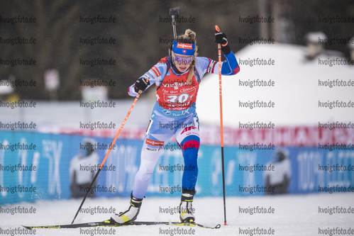 22.01.2022, xkvx, Biathlon IBU World Cup Anterselva, Relay Women, v.l. Paulina Fialkova (Slovakia) in aktion / in action competes