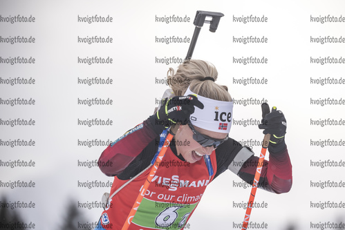 22.01.2022, xkvx, Biathlon IBU World Cup Anterselva, Relay Women, v.l. Tiril Eckhoff (Norway) in aktion / in action competes