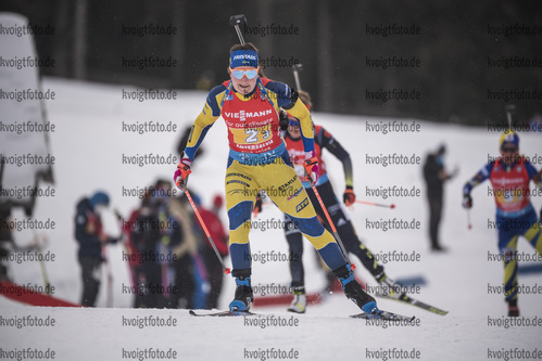 22.01.2022, xkvx, Biathlon IBU World Cup Anterselva, Relay Women, v.l. Johanna Skottheim (Sweden) in aktion / in action competes