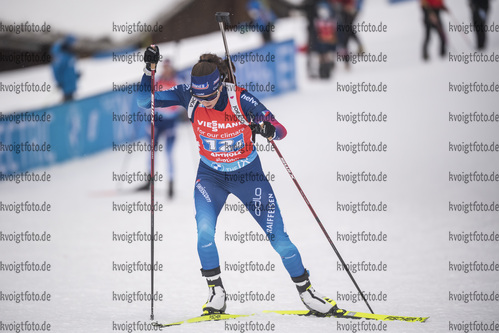 22.01.2022, xkvx, Biathlon IBU World Cup Anterselva, Relay Women, v.l. Selina Gasparin (Switzerland) in aktion / in action competes