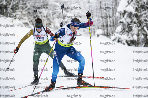 26.01.2022, xsoex, Biathlon IBU Open European Championships Arber, Individual Women, v.l. Aita Gasparin (Switzerland)  / 