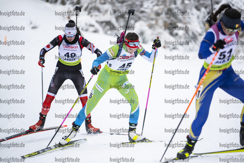 26.01.2022, xsoex, Biathlon IBU Open European Championships Arber, Individual Women, v.l. Klara Vindisar (Slovenia)  / 