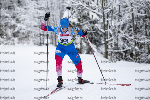 26.01.2022, xsoex, Biathlon IBU Open European Championships Arber, Individual Women, v.l. Anastasiia Egorova (Russia)  / 