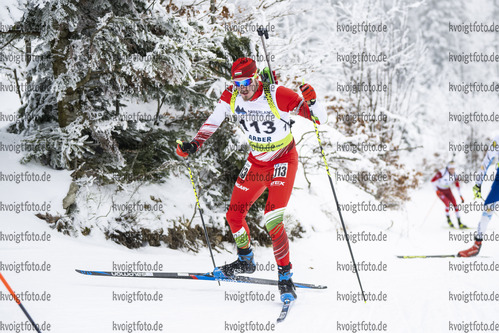 26.01.2022, xsoex, Biathlon IBU Open European Championships Arber, Individual Men, v.l. Soma Gyallai (Hungary)  / 