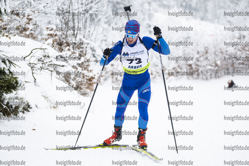 26.01.2022, xsoex, Biathlon IBU Open European Championships Arber, Individual Men, v.l. Andrei Usov (Moldova)  / 