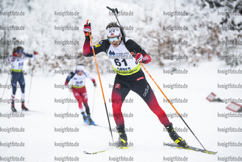 26.01.2022, xsoex, Biathlon IBU Open European Championships Arber, Individual Men, v.l. Sverre Dahlen Aspenes (Norway)  / 