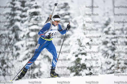 26.01.2022, xsoex, Biathlon IBU Open European Championships Arber, Individual Men, v.l. Provoste Ignacio Rios (Canada)  / 