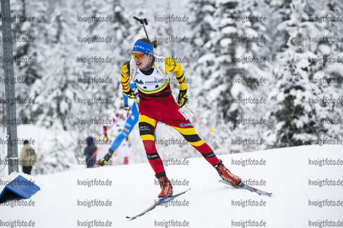 26.01.2022, xsoex, Biathlon IBU Open European Championships Arber, Individual Men, v.l. Marek Mackels (Belgium)  / 