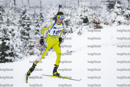 26.01.2022, xsoex, Biathlon IBU Open European Championships Arber, Individual Men, v.l. Florin-Catalin Buta (Romania)  / 