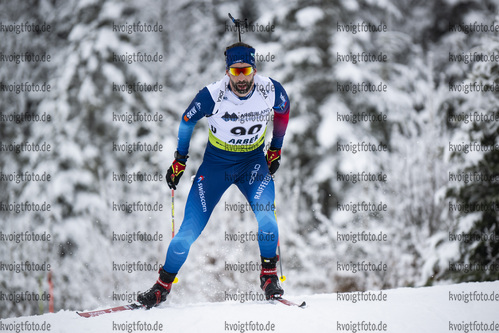 26.01.2022, xsoex, Biathlon IBU Open European Championships Arber, Individual Men, v.l. Serafin Wiestner (Switzerland)  / 
