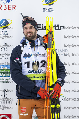 26.01.2022, xsoex, Biathlon IBU Open European Championships Arber, Individual Men, v.l. Matthias Dorfer (Germany)  / 