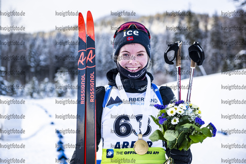 28.01.2022, xsoex, Biathlon IBU Open European Championships Arber, Sprint Women, v.l. Ragnhild Femsteinevik (Norway)  / 