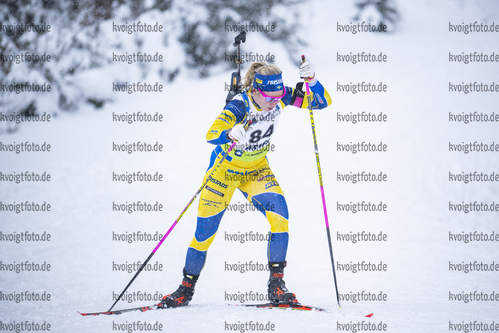 28.01.2022, xsoex, Biathlon IBU Open European Championships Arber, Sprint Women, v.l. Felicia Lindqvist (Sweden)  / 