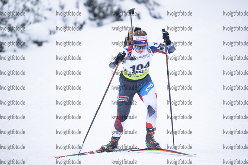 28.01.2022, xsoex, Biathlon IBU Open European Championships Arber, Sprint Women, v.l. Tereza Vinklarkova (Czech Republic)  / 
