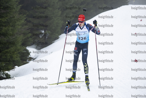 04.02.2021, xsoex, Biathlon Deutschlandpokal Clausthal-Zellerfeld, v.l. Benjamin Menz (Germany)  / 
