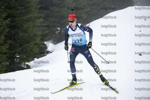 04.02.2021, xsoex, Biathlon Deutschlandpokal Clausthal-Zellerfeld, v.l. Benjamin Menz (Germany)  / 