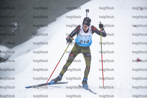 04.02.2021, xsoex, Biathlon Deutschlandpokal Clausthal-Zellerfeld, v.l. Daniel Reinhold (Germany)  / 