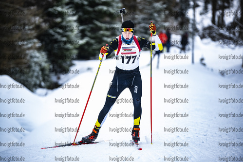 05.02.2021, xsoex, Biathlon Deutschlandpokal Clausthal-Zellerfeld, v.l. Nils   Gutmann (Germany)  / 