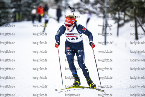 05.02.2021, xsoex, Biathlon Deutschlandpokal Clausthal-Zellerfeld, v.l. Christoph Noack (Germany)  / 