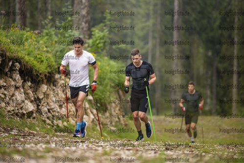 Pokljuka, Slowenien, 29.06.22: Philipp Horn (Germany), Justus Strelow (Germany) in aktion waehrend des Training am 29. June  2022 in Pokljuka. (Foto von Kevin Voigt / VOIGT)

Pokljuka, Slovenia, 29.06.22: Philipp Horn (Germany), Justus Strelow (Germany) in action competes during the training at the June 29, 2022 in Pokljuka. (Photo by Kevin Voigt / VOIGT)