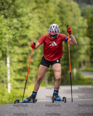 Lillehammer, Norwegen, 16.07.22: Vanessa Voigt (Germany) in aktion waehrend des Training am 16. July  2022 in Lillehammer. (Foto von Kevin Voigt / VOIGT)

Lillehammer, Norway, 16.07.22: Vanessa Voigt (Germany) in action competes during the training at the July 16, 2022 in Lillehammer. (Photo by Kevin Voigt / VOIGT)
