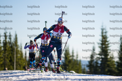 Sjusjoen, Norwegen, 12.11.22: Asne Skrede (Norway), Marthe Kraakstad Johansen (Norway) in aktion waehrend des Sprint der Damen bei dem Season Opening im Biathlon am 12. November 2022 in Sjusjoen. (Foto von Kevin Voigt / VOIGT)

Sjusjoen, Norway, 12.11.22: Asne Skrede (Norway), Marthe Kraakstad Johansen (Norway) in action competes during the women’s sprint at the Biathlon Season Opening on November 12, 2022 in Sjusjoen. (Photo by Kevin Voigt / VOIGT)
