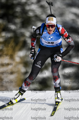 11.12.2020, xadex, Biathlon IBU Weltcup Hochfilzen, Sprint Damen, v.l. v.l. Julia Schwaiger (AUT)  / 

Copyright: EXPA/Adelsberger via VOIGT Fotografie