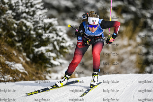 11.12.2020, xadex, Biathlon IBU Weltcup Hochfilzen, Sprint Damen, v.l. v.l. Ingrid Landmark Tandrevold (NOR)  / 

Copyright: EXPA/Adelsberger via VOIGT Fotografie
