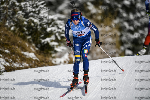 11.12.2020, xadex, Biathlon IBU Weltcup Hochfilzen, Sprint Damen, v.l. v.l. Michela Carrara (ITA)  / 

Copyright: EXPA/Adelsberger via VOIGT Fotografie