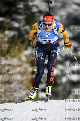 11.12.2020, xadex, Biathlon IBU Weltcup Hochfilzen, Sprint Damen, v.l. v.l. Janina Hettich (GER)  / 

Copyright: EXPA/Adelsberger via VOIGT Fotografie
