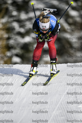 11.12.2020, xadex, Biathlon IBU Weltcup Hochfilzen, Sprint Damen, v.l. v.l. Tiril Eckhoff (NOR)  / 

Copyright: EXPA/Adelsberger via VOIGT Fotografie