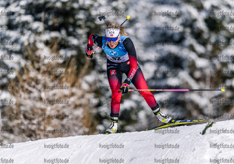 11.12.2020, xadex, Biathlon IBU Weltcup Hochfilzen, Sprint Damen, v.l. Ingrid Landmark Tandrevold (NOR)  / 

Copyright: EXPA/Adelsberger via VOIGT Fotografie