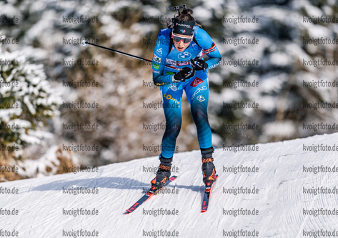 11.12.2020, xadex, Biathlon IBU Weltcup Hochfilzen, Sprint Damen, v.l. Chloe Chevalier (FRA)  / 

Copyright: EXPA/Adelsberger via VOIGT Fotografie