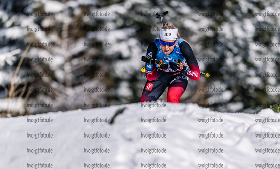 11.12.2020, xadex, Biathlon IBU Weltcup Hochfilzen, Sprint Damen, v.l. Tiril Eckhoff (NOR)  / 

Copyright: EXPA/Adelsberger via VOIGT Fotografie